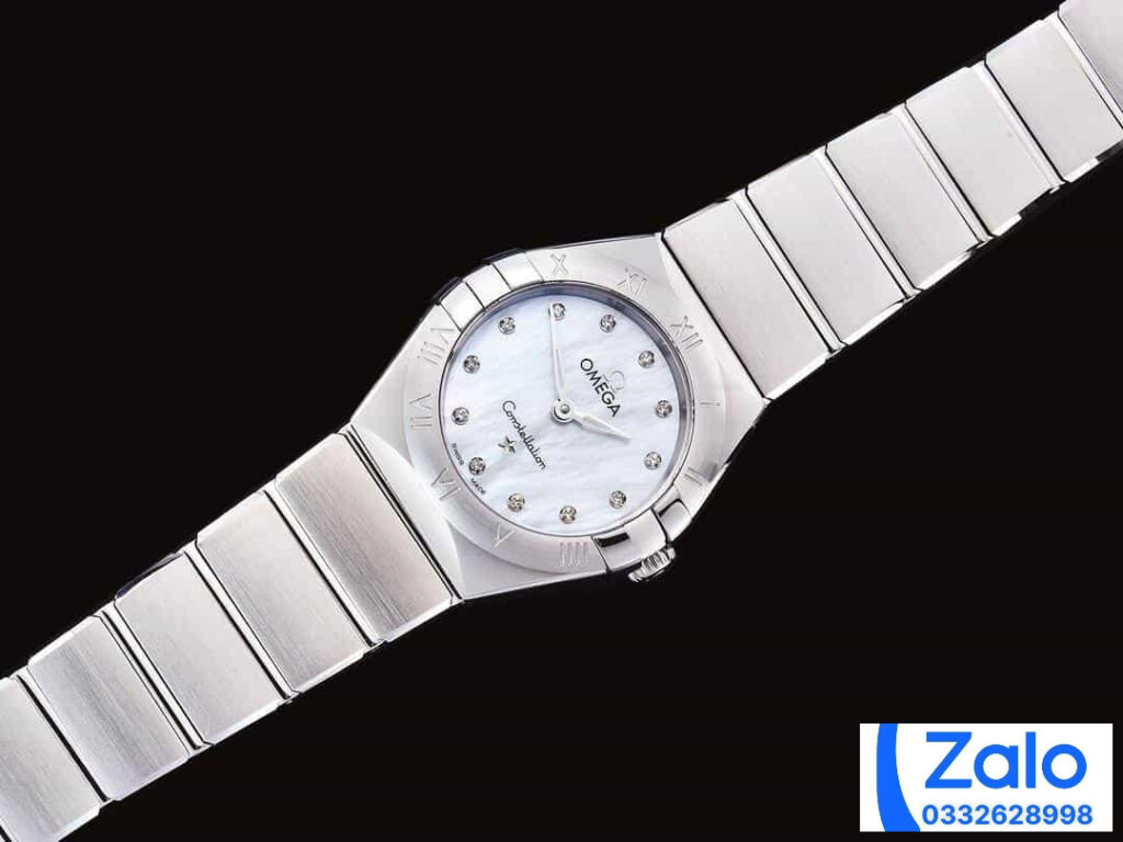 ĐỒNG HỒ NỮ OMEGA CONSTELLATION FAKE 11 NHÀ MÁY GF MẶT SỐ XÀ CỪ 25MM