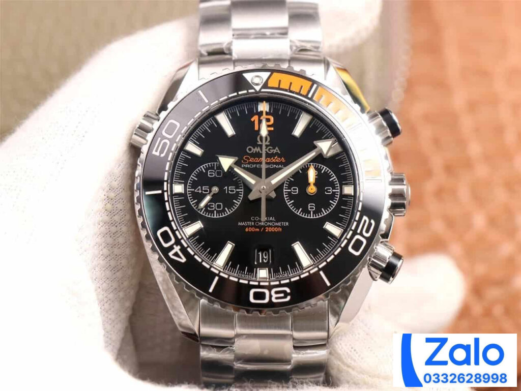 ĐỒNG HỒ NAM OMEGA SEAMASTER SUPER FAKE NHÀ MÁY OM BEZEL MIX HAI MÀU 45MM