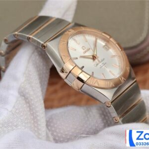 ĐỒNG HỒ NAM OMEGA CONSTELLATION FAKE CAO CẤP NHÀ MÁY 3S NIỀNG VÀNG 38MM