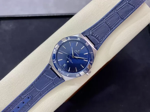 ĐỒNG HỒ NAM OMEGA CONSTELLATION FAKE 11 NHÀ MÁY SBF MẶT SỐ XANH 41MM