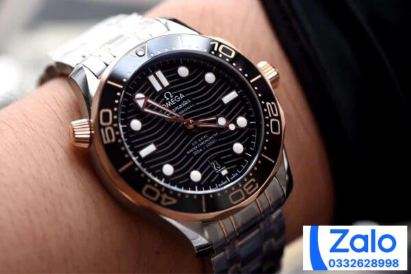 ĐỒNG HỒ NAM OMEGA SEAMASTER FAKE 1:1 NHÀ MÁY VS DÂY THÉP 42MM