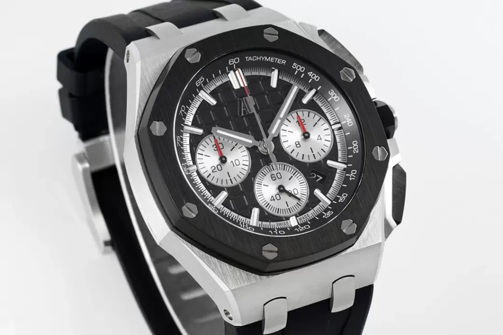 ĐỒNG HỒ AUDEMARS PIGUET ROYAL OAK OFFSHORE REP 1:1 NHÀ MÁY APF ĐEN 44MM