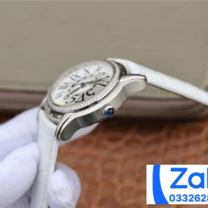 ĐỒNG HỒ NỮ AUDEMARS PIGUET 77303BC FAKE 1:1 MÀU TRẮNG DÂY DA 39.5MM