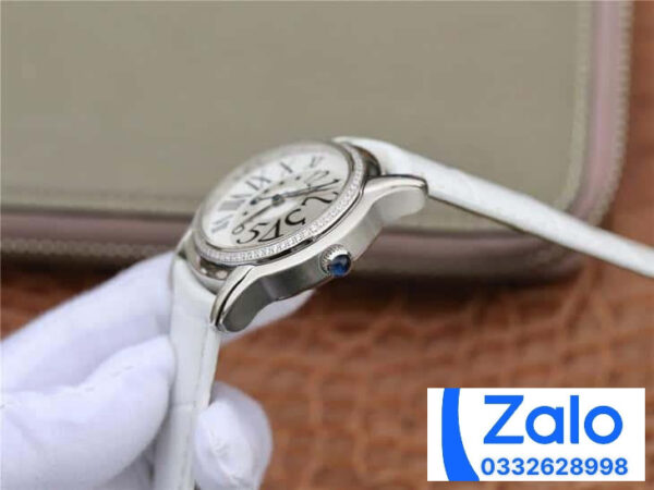 ĐỒNG HỒ NỮ AUDEMARS PIGUET 77303BC FAKE 1:1 MÀU TRẮNG DÂY DA 39.5MM