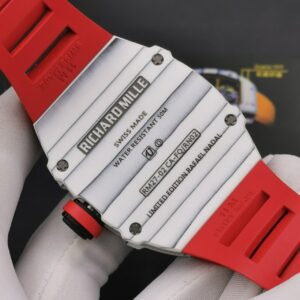 ĐỒNG HỒ NAM RICHARD MILLE RM27-02 REPLICA 11 DÂY ĐEO CAO SU ĐỎ 42MM
