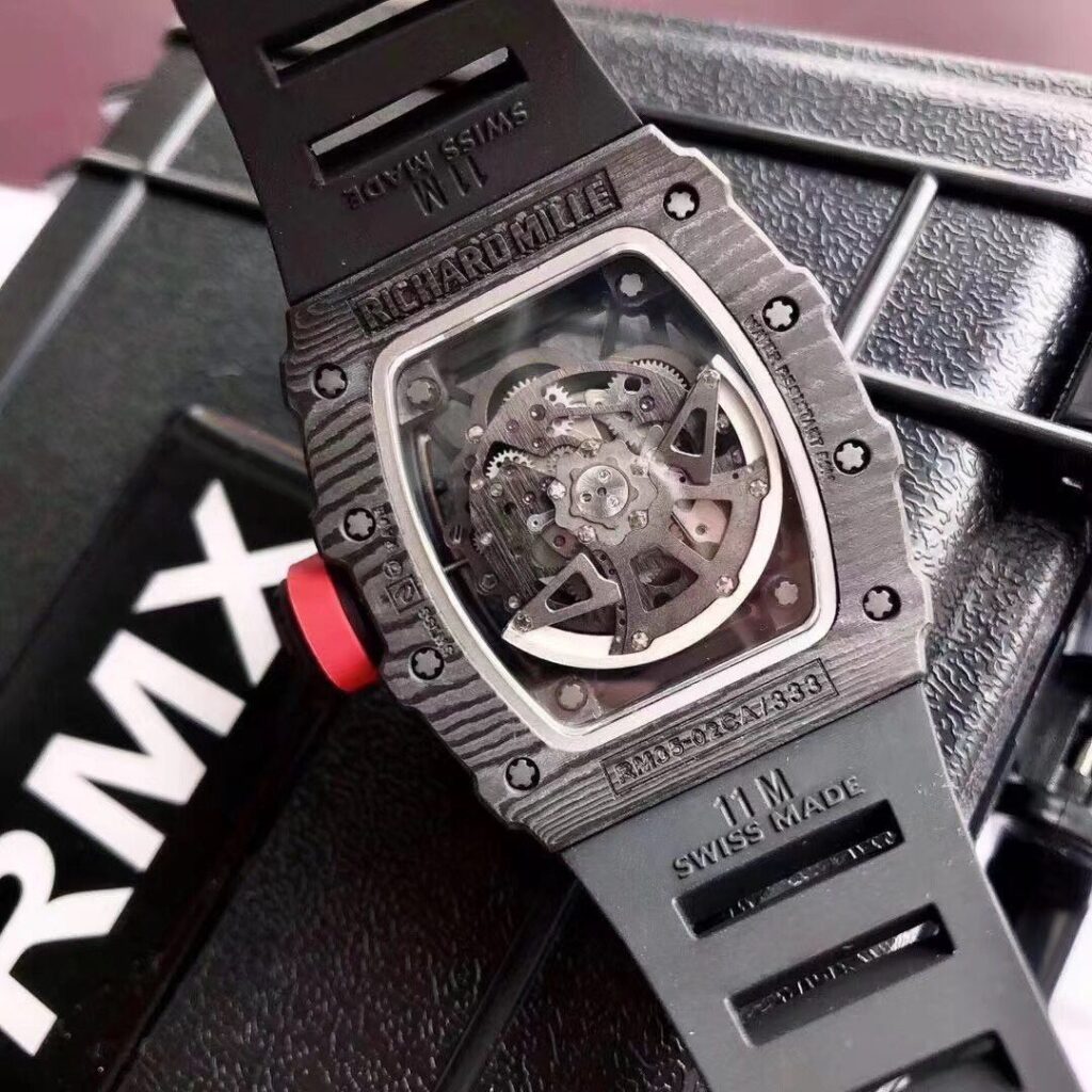 ĐỒNG HỒ NAM RICHARD MILLE RM35-02 REPLICA CAO CẤP NHÀ MÁY RMX BLACK 44MM
