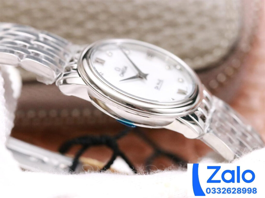 ĐỒNG HỒ NỮ OMEGA DE VILLE SUPER FAKE NHÀ MÁY FZ FACTORY WHITE DIAL 27MM