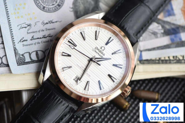 ĐỒNG HỒ NAM OMEGA SEAMASTER SUPER FAKE NHÀ MÁY XF VIỀN TRƠN VÀNG HỒNG 41MM