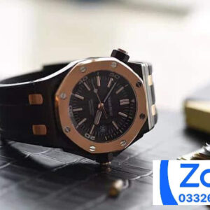 ĐỒNG HỒ NAM AUDEMARS PIGUET ROYAL OAK 15709 SUPER FAKE NHÀ MÁY JF ĐEN 41MM