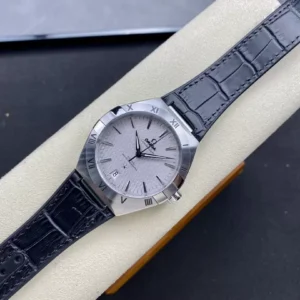 ĐỒNG HỒ NAM OMEGA CONSTELLATION FAKE 1:1 NHÀ MÁY SBF MẶT SỐ GHI 41MM