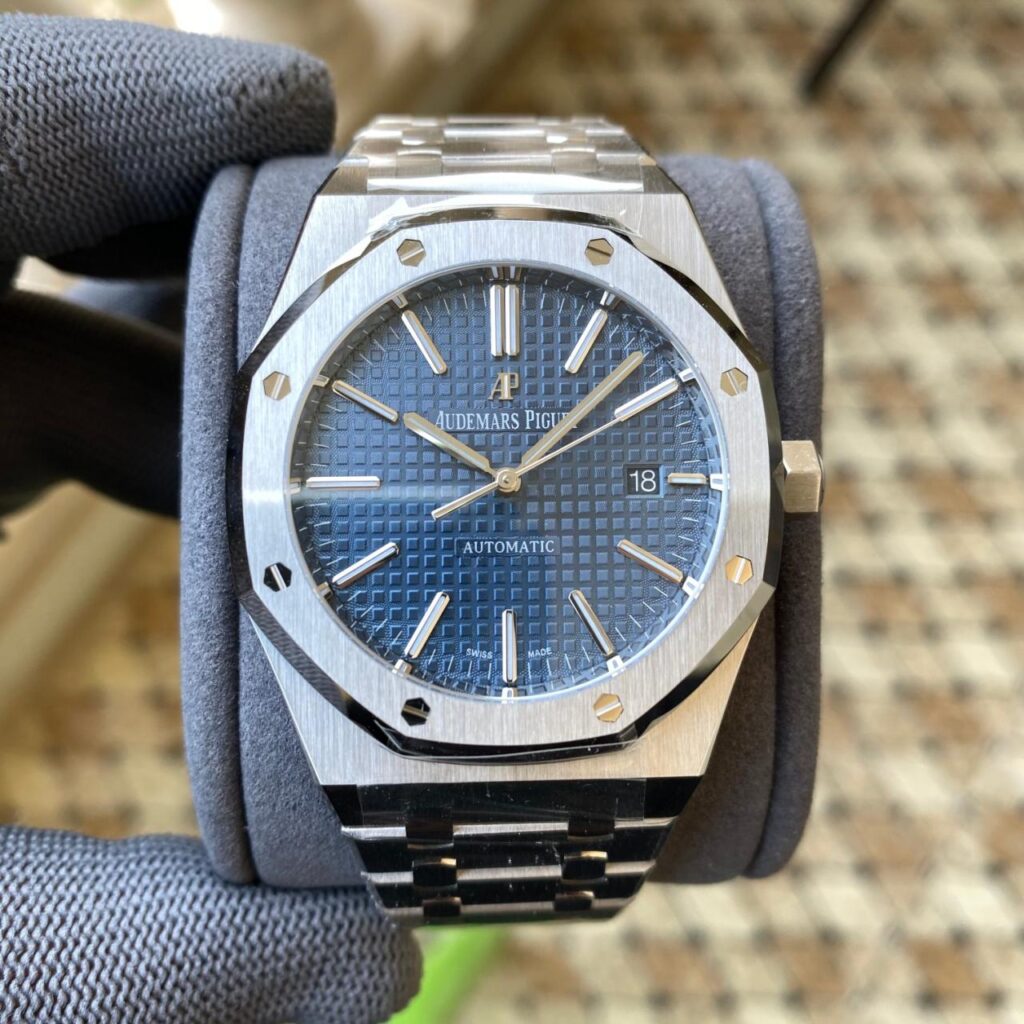 ĐỒNG HỒ AUDEMARS PIGUET ROYAL OAK REP CAO CẤP NHÀ MÁY APS MẶT XANH 41MM