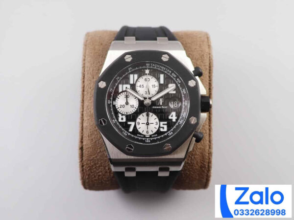 ĐỒNG HỒ AUDEMARS PIGUET ROYAL OAK OFFSHORE 26470ST REP 1:1 NHÀ MÁY JF ĐEN 42MM