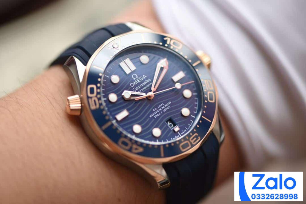 ĐỒNG HỒ NAM OMEGA SEAMASTER FAKE CAO CẤP NHÀ MÁY VS CỌC DẠ QUANG 42MM