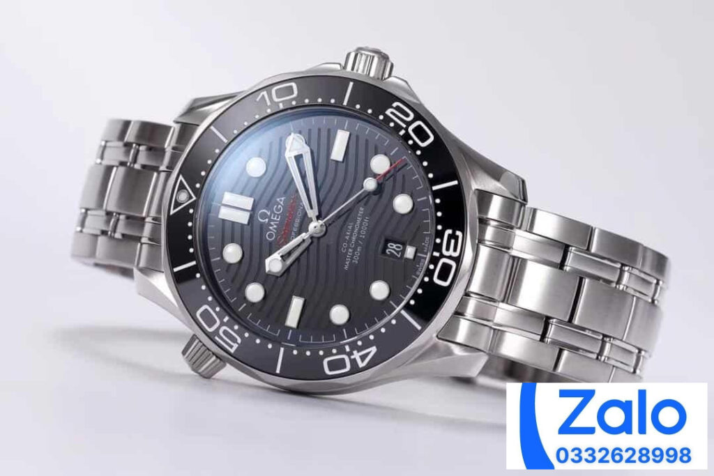 ĐỒNG HỒ NAM OMEGA SEAMASTER DIVER 300M FAKE 11 NHÀ MÁY VS MẶT SỐ ĐEN 42MM