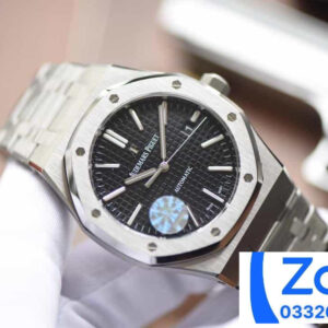 ĐỒNG HỒ NAM AUDEMARS PIGUET ROYAL OAK 15400 FAKE NHÀ MÁY JF MẶT ĐEN 39MM