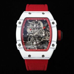 ĐỒNG HỒ NAM RICHARD MILLE RM27-02 REPLICA 11 DÂY VẢI CANVAS ĐỎ 42MM