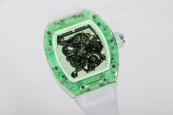 ĐỒNG HỒ NAM RICHARD MILLE RM055 REP 11 NHÀ MÁY RM DÂY ĐEO TRONG SUỐT 45MM