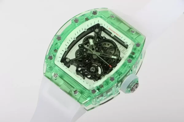 ĐỒNG HỒ NAM RICHARD MILLE RM055 REP 11 NHÀ MÁY RM DÂY ĐEO TRONG SUỐT 45MM