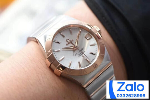 ĐỒNG HỒ NAM OMEGA CONSTELLATION FAKE NHÀ MÁY VS MẶT SỐ ĐƠN GIẢN 38MM