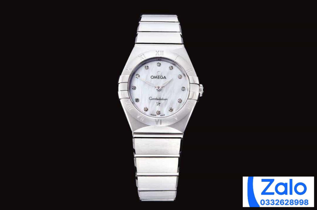 ĐỒNG HỒ NỮ OMEGA CONSTELLATION FAKE 11 NHÀ MÁY GF MẶT SỐ XÀ CỪ 25MM