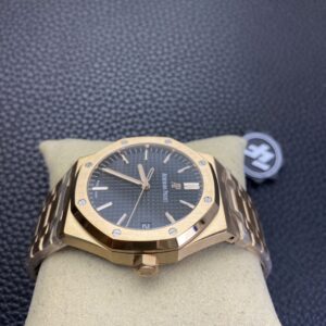 ĐỒNG HỒ AUDEMARS PIGUET ROYAL OAK 15500OR REPLICA 11 NHÀ MÁY ZF MẶT ĐEN 41MM