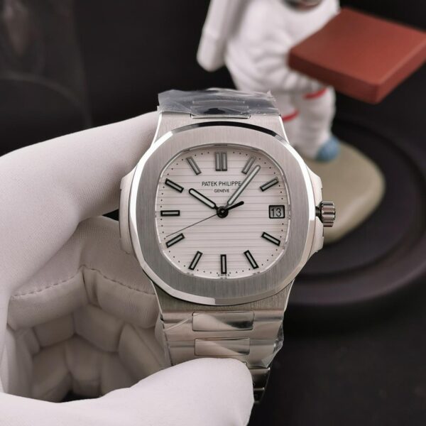 ĐỒNG HỒ PATEK PHILIPPE 5711 NAUTILUS REPLICA 11 WHITE DIAL 3K FACTORY 40MM (10)