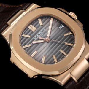 ĐỒNG HỒ PATEK PHILIPPE 5711G NAUTILUS REPLICA 11 ROSE GOLD DÂY DA 3K 40MM (2)