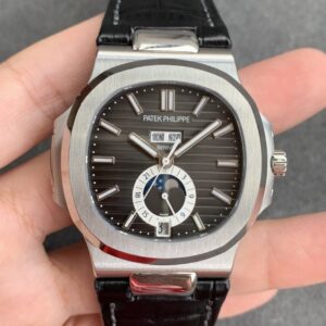 ĐỒNG HỒ PATEK PHILIPPE 5726 NAUTILUS DÂY DA MÀU ĐEN REPLICA 11 GR 40 (1)