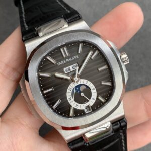 ĐỒNG HỒ PATEK PHILIPPE 5726 NAUTILUS DÂY DA MÀU ĐEN REPLICA 11 GR 40 (2)