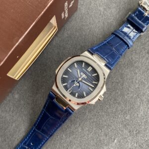 ĐỒNG HỒ PATEK PHILIPPE 5726 NAUTILUS DÂY DA MÀU XANH REPLICA 11 GR 40 (8)