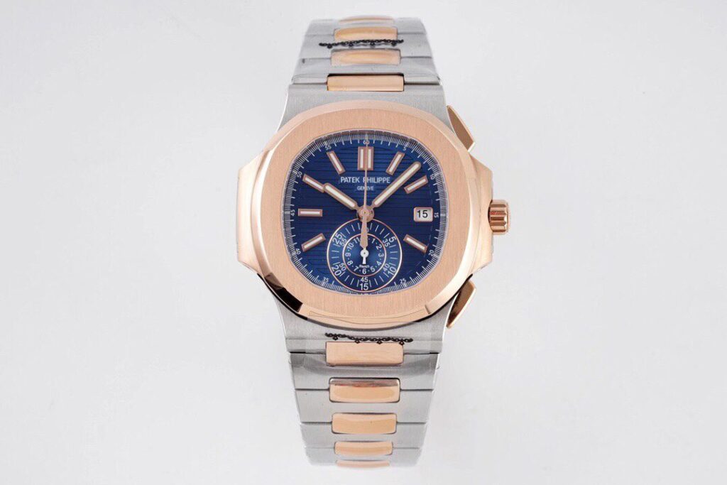 ĐỒNG HỒ PATEK PHILIPPE 5980 NAUTILUS BLUE DIAL REPLICA 11 DÂY THÉP 3K 40MM (1)