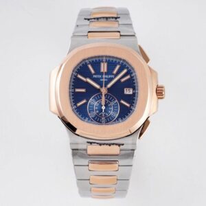 ĐỒNG HỒ PATEK PHILIPPE 5980 NAUTILUS BLUE DIAL REPLICA 11 DÂY THÉP 3K 40MM (1)