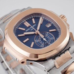 ĐỒNG HỒ PATEK PHILIPPE 5980 NAUTILUS BLUE DIAL REPLICA 11 DÂY THÉP 3K 40MM (2)