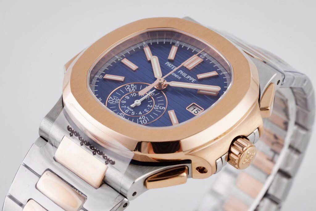 ĐỒNG HỒ PATEK PHILIPPE 5980 NAUTILUS BLUE DIAL REPLICA 11 DÂY THÉP 3K 40MM (3)