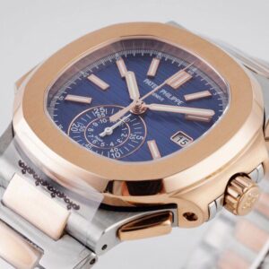 ĐỒNG HỒ PATEK PHILIPPE 5980 NAUTILUS BLUE DIAL REPLICA 11 DÂY THÉP 3K 40MM (3)