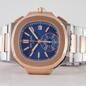 ĐỒNG HỒ PATEK PHILIPPE 5980 NAUTILUS BLUE DIAL REPLICA 11 DÂY THÉP 3K 40MM (4)