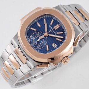 ĐỒNG HỒ PATEK PHILIPPE 5980 NAUTILUS BLUE DIAL REPLICA 11 DÂY THÉP 3K 40MM (5)