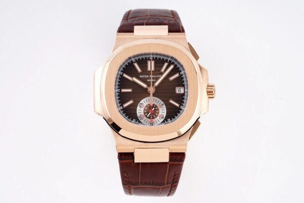 ĐỒNG HỒ PATEK PHILIPPE 5980 NAUTILUS ROSE GOLD REPLICA 11 3K FACTORY 40MM (1)