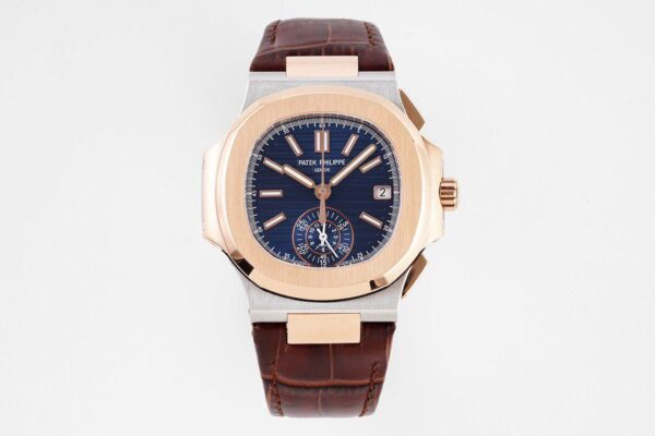 ĐỒNG HỒ PATEK PHILIPPE 5980 NAUTILUS ROSE GOLD REPLICA 11 3K FACTORY 40MM (1)