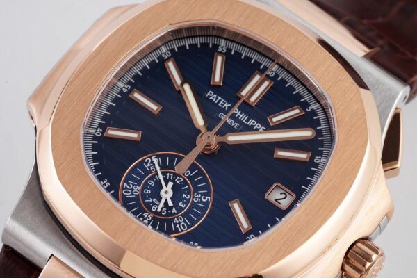 ĐỒNG HỒ PATEK PHILIPPE 5980 NAUTILUS ROSE GOLD REPLICA 11 3K FACTORY 40MM (3)