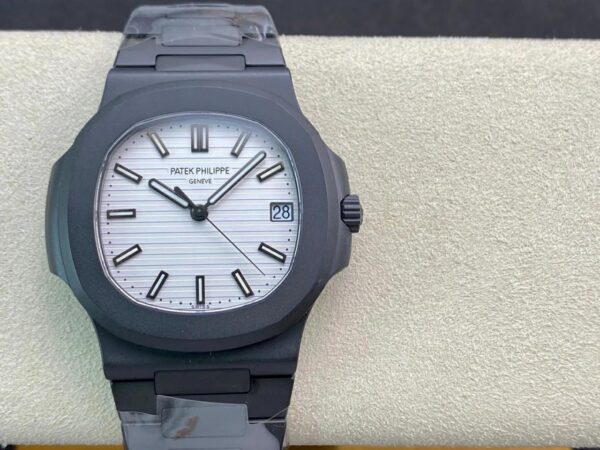 ĐỒNG HỒ PATEK PHILIPPE NAUTILUS 5711 REPLICA 11 MẶT TRẮNG CARBON PPF 40MM (1)