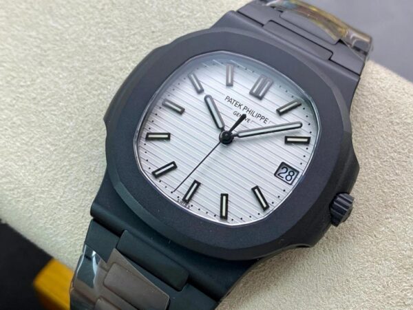 ĐỒNG HỒ PATEK PHILIPPE NAUTILUS 5711 REPLICA 11 MẶT TRẮNG CARBON PPF 40MM (3)