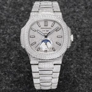 ĐỒNG HỒ PATEK PHILIPPE NAUTILUS 5726 REPLICA 11 ĐÍNH FULL ĐÁ R8 FACTORY 40MM (3)