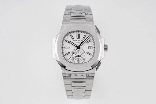 ĐỒNG HỒ PATEK PHILIPPE NAUTILUS 5980 REPLICA 11 WHITE DIAL 3K FACTORY 40MM (1)