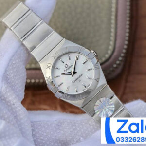 ĐỒNG HỒ NỮ OMEGA CONSTELLATION FAKE CAO CẤP NHÀ MÁY 3S VIỀN KHẮC KÍ TỰ 27MM