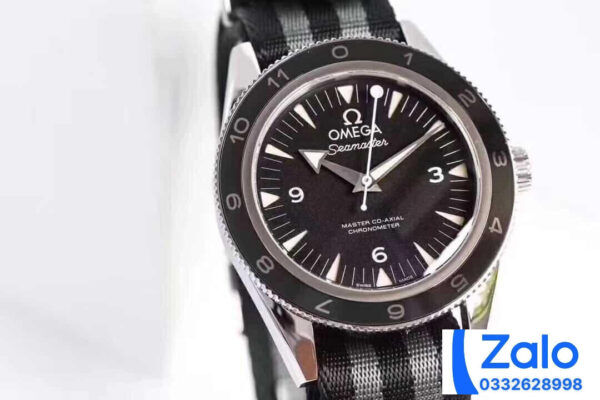 ĐỒNG HỒ NAM OMEGA SEAMASTER FAKE 11 NHÀ MÁY V2 FACTORY DÂY ĐEO VẢI 41MM