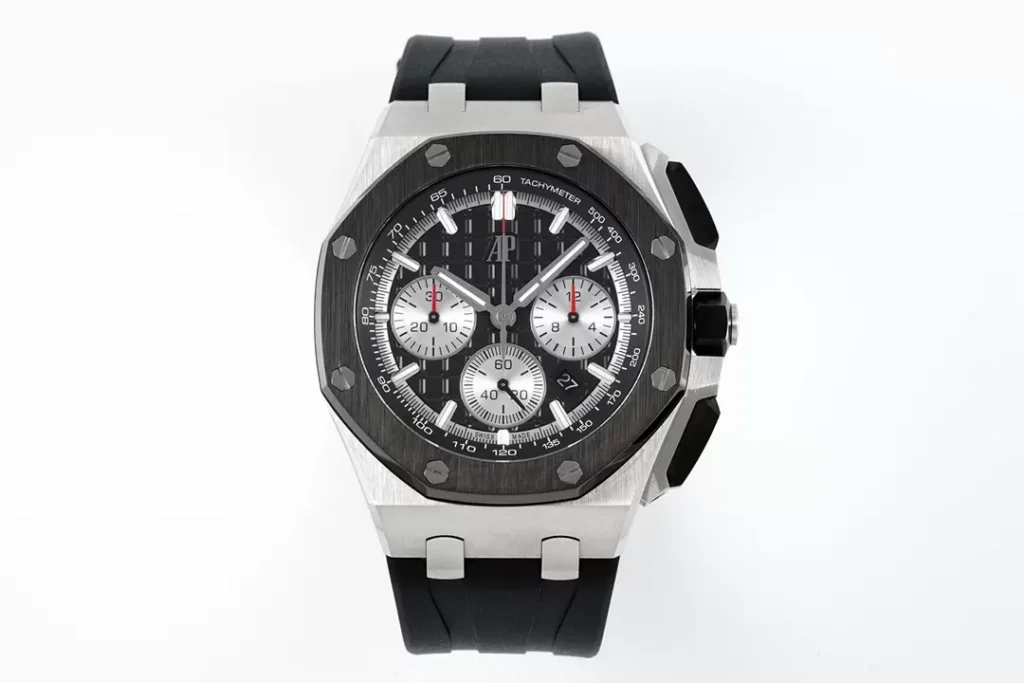 ĐỒNG HỒ AUDEMARS PIGUET ROYAL OAK OFFSHORE REP 1:1 NHÀ MÁY APF ĐEN 44MM