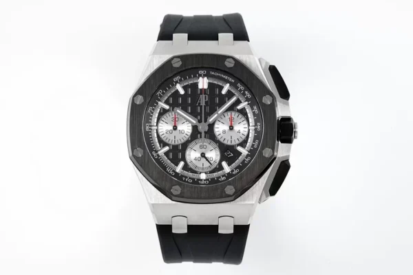 ĐỒNG HỒ AUDEMARS PIGUET ROYAL OAK OFFSHORE REP 1:1 NHÀ MÁY APF ĐEN 44MM