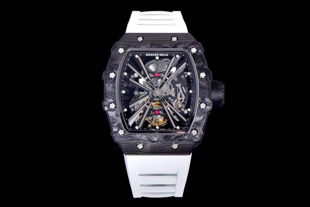 ĐỒNG HỒ NAM RICHARD MILLE RM12-01 REPLICA 1:1 NHÀ MÁY KV DÂY CAO SU 42MM