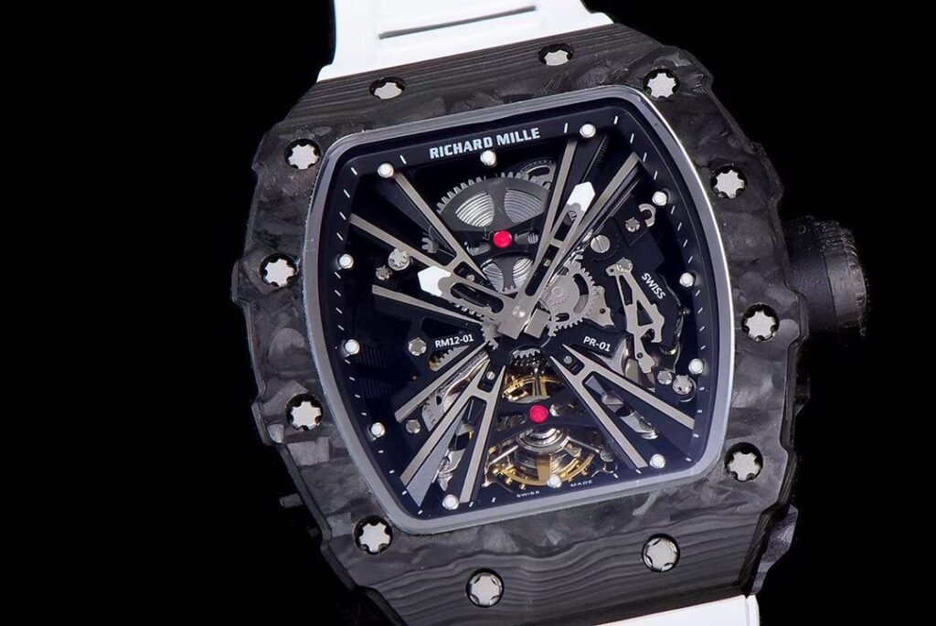 ĐỒNG HỒ NAM RICHARD MILLE RM12-01 REPLICA 1:1 NHÀ MÁY KV DÂY CAO SU 42MM